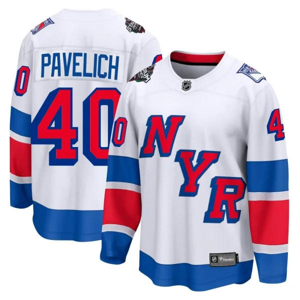 Fanatics Branded Mark Pavelich New York Rangers Breakaway 2024 Stadium Series Jersey - White