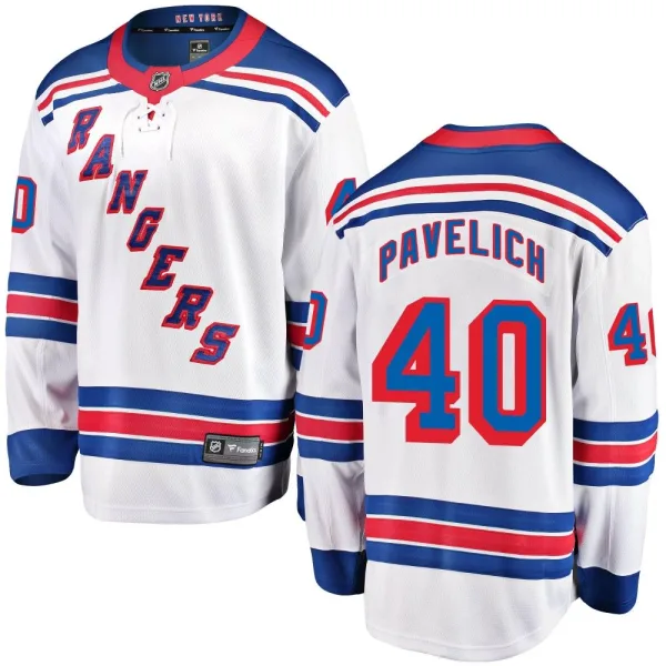 Fanatics Branded Mark Pavelich New York Rangers Breakaway Away Jersey - White