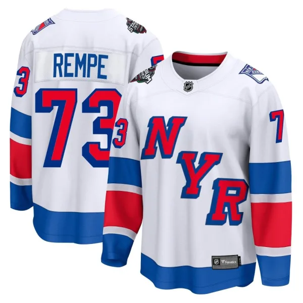 Fanatics Branded Matt Rempe New York Rangers Breakaway 2024 Stadium Series Jersey - White