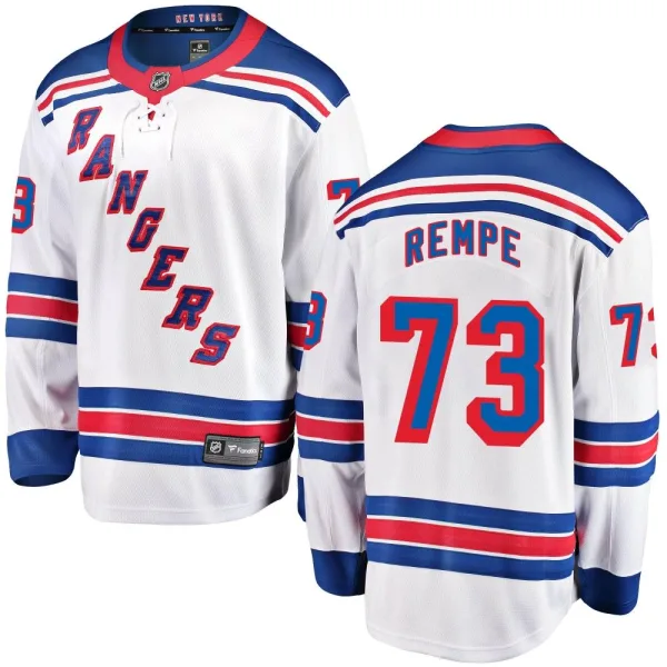 Fanatics Branded Matt Rempe New York Rangers Breakaway Away Jersey - White