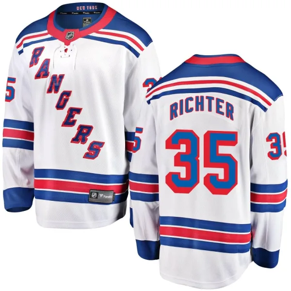Fanatics Branded Mike Richter New York Rangers Breakaway Away Jersey - White