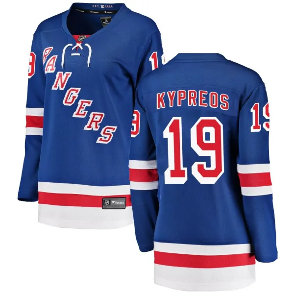 Fanatics Branded Nick Kypreos New York Rangers Women's Breakaway Home Jersey - Blue
