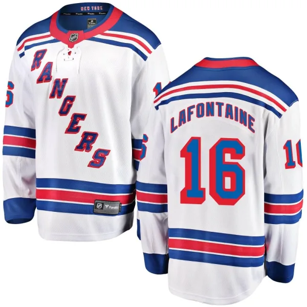 Fanatics Branded Pat Lafontaine New York Rangers Breakaway Away Jersey - White