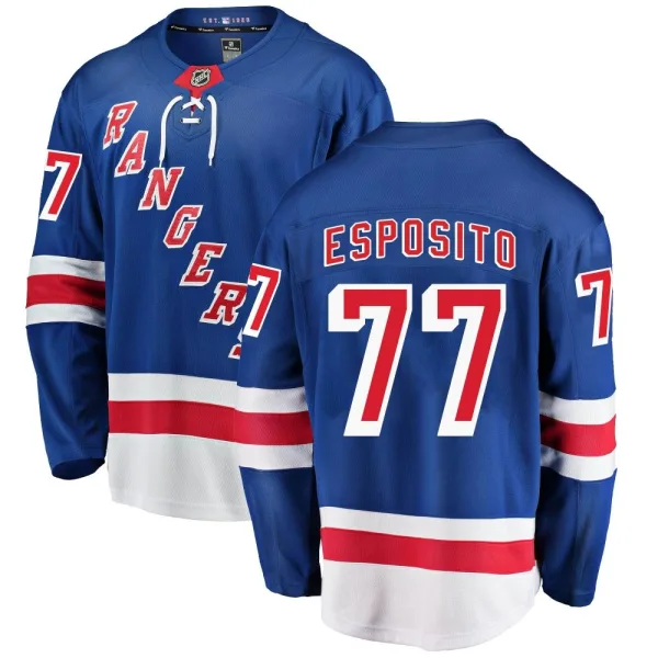 Fanatics Branded Phil Esposito New York Rangers Breakaway Home Jersey - Blue