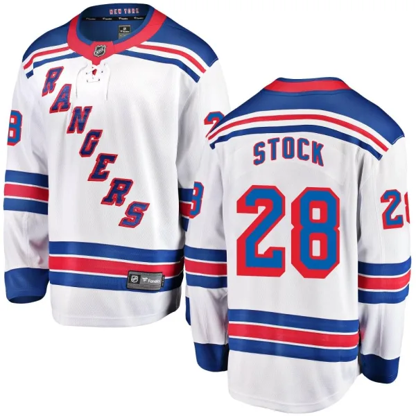 Fanatics Branded P.j. Stock New York Rangers Breakaway Away Jersey - White