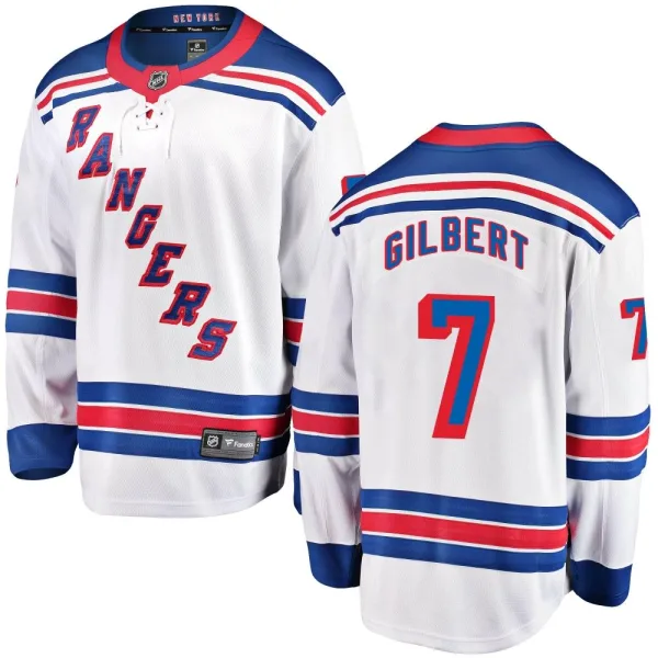 Fanatics Branded Rod Gilbert New York Rangers Breakaway Away Jersey - White