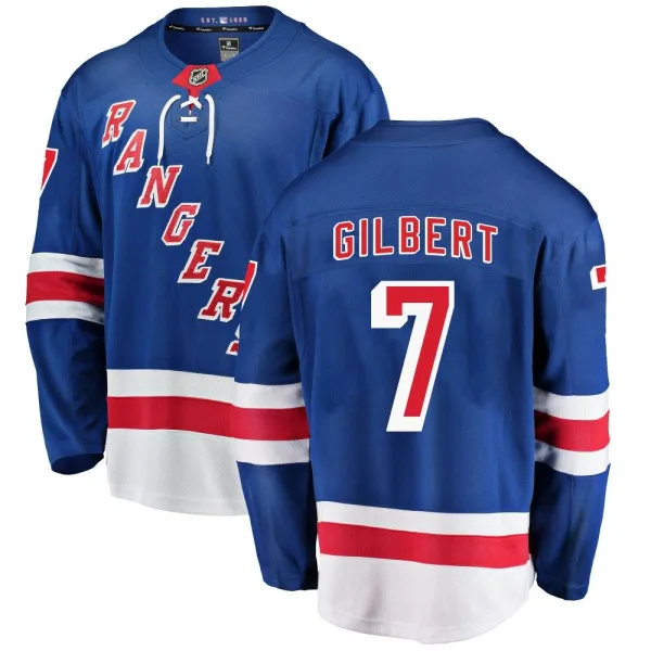 Fanatics Branded Rod Gilbert New York Rangers Breakaway Home Jersey - Blue