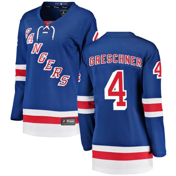 Fanatics Branded Ron Greschner New York Rangers Women's Breakaway Home Jersey - Blue