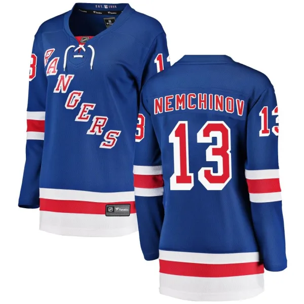 Fanatics Branded Sergei Nemchinov New York Rangers Women's Breakaway Home Jersey - Blue