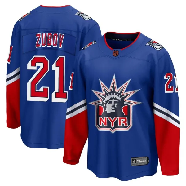 Fanatics Branded Sergei Zubov New York Rangers Breakaway Special Edition 2.0 Jersey - Royal