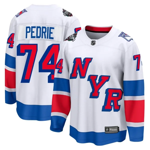 Fanatics Branded Vince Pedrie New York Rangers Breakaway 2024 Stadium Series Jersey - White