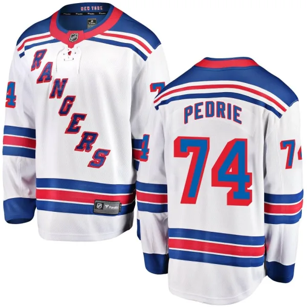 Fanatics Branded Vince Pedrie New York Rangers Breakaway Away Jersey - White