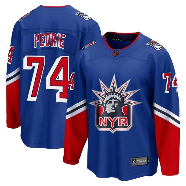 Fanatics Branded Vince Pedrie New York Rangers Youth Breakaway Special Edition 2.0 Jersey - Royal