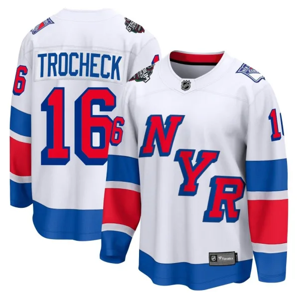 Fanatics Branded Vincent Trocheck New York Rangers Breakaway 2024 Stadium Series Jersey - White