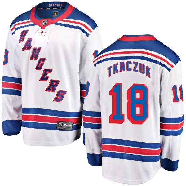 Fanatics Branded Walt Tkaczuk New York Rangers Breakaway Away Jersey - White