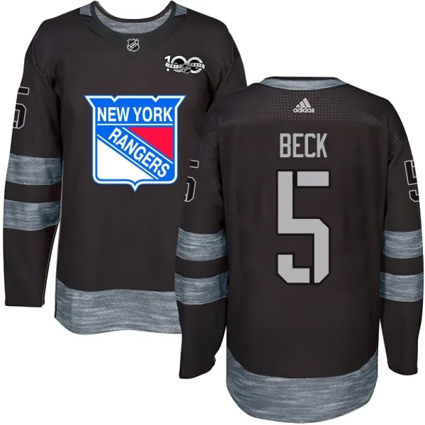 Barry Beck New York Rangers Authentic 1917-2017 100th Anniversary Jersey - Black