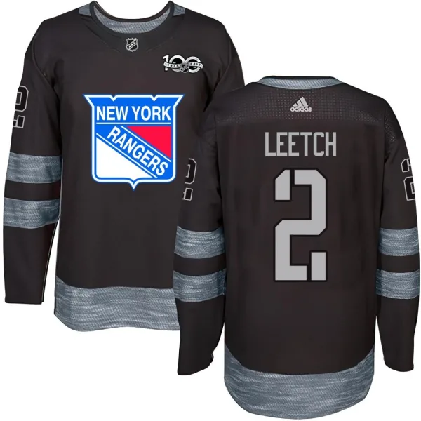Brian Leetch New York Rangers Youth Authentic 1917-2017 100th Anniversary Jersey - Black