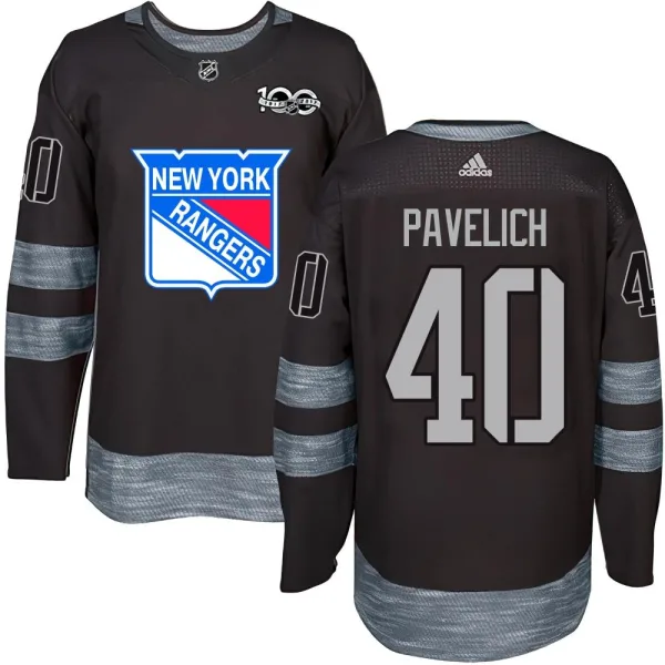 Mark Pavelich New York Rangers Youth Authentic 1917-2017 100th Anniversary Jersey - Black