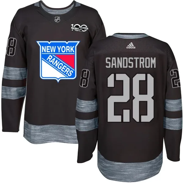 Tomas Sandstrom New York Rangers Youth Authentic 1917-2017 100th Anniversary Jersey - Black