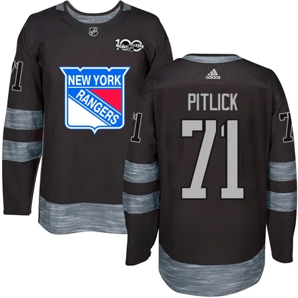 Tyler Pitlick New York Rangers Youth Authentic 1917-2017 100th Anniversary Jersey - Black